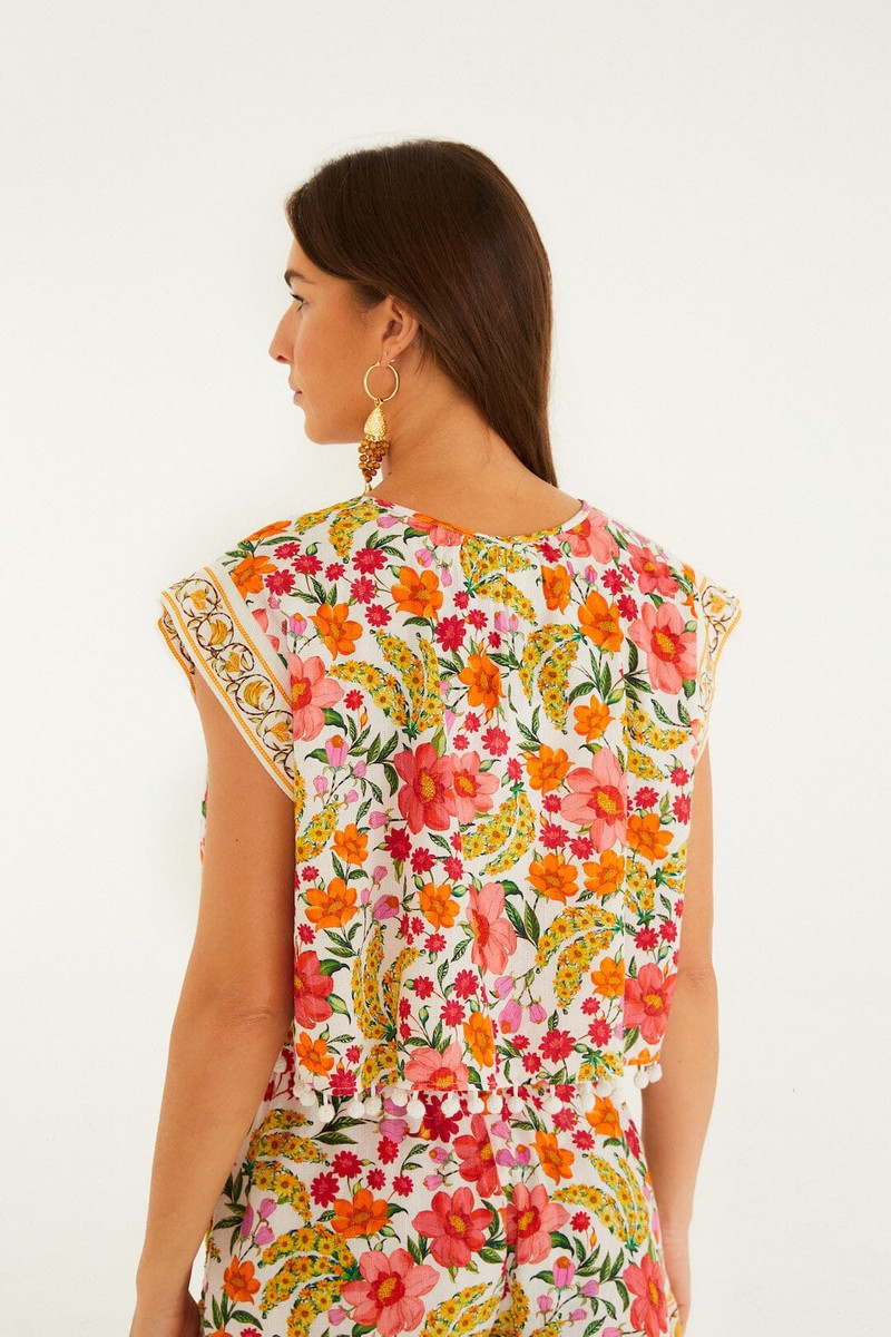 Banana Flowers Blouse 3