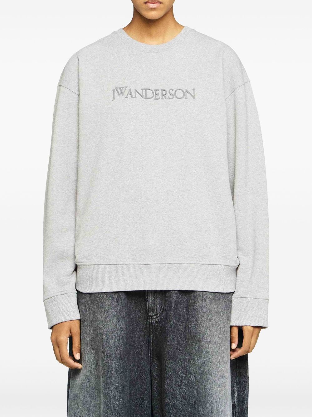 logo-embroidered sweatshirt - 3