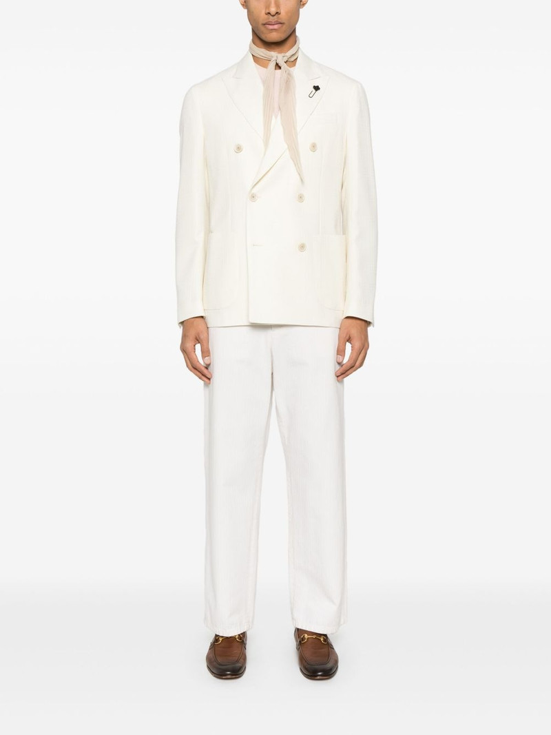 LARDINI double-breasted blazer outlook