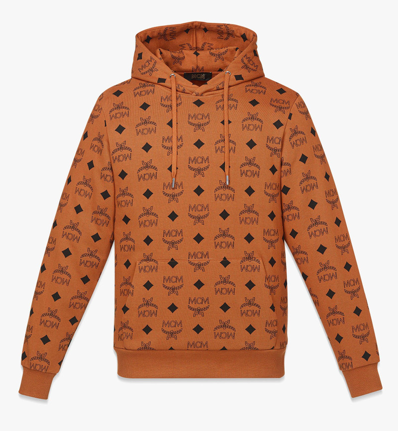 Maxi Monogram Print Hoodie in Organic Cotton - 1