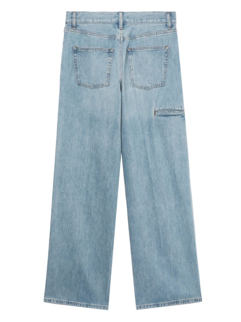 mid-rise wide-leg jeans - 6
