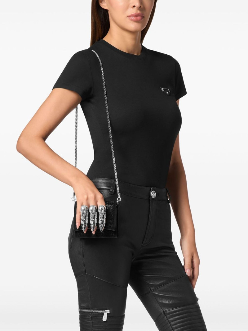 PHILIPP PLEIN rhinestone-embellished clutch bag outlook