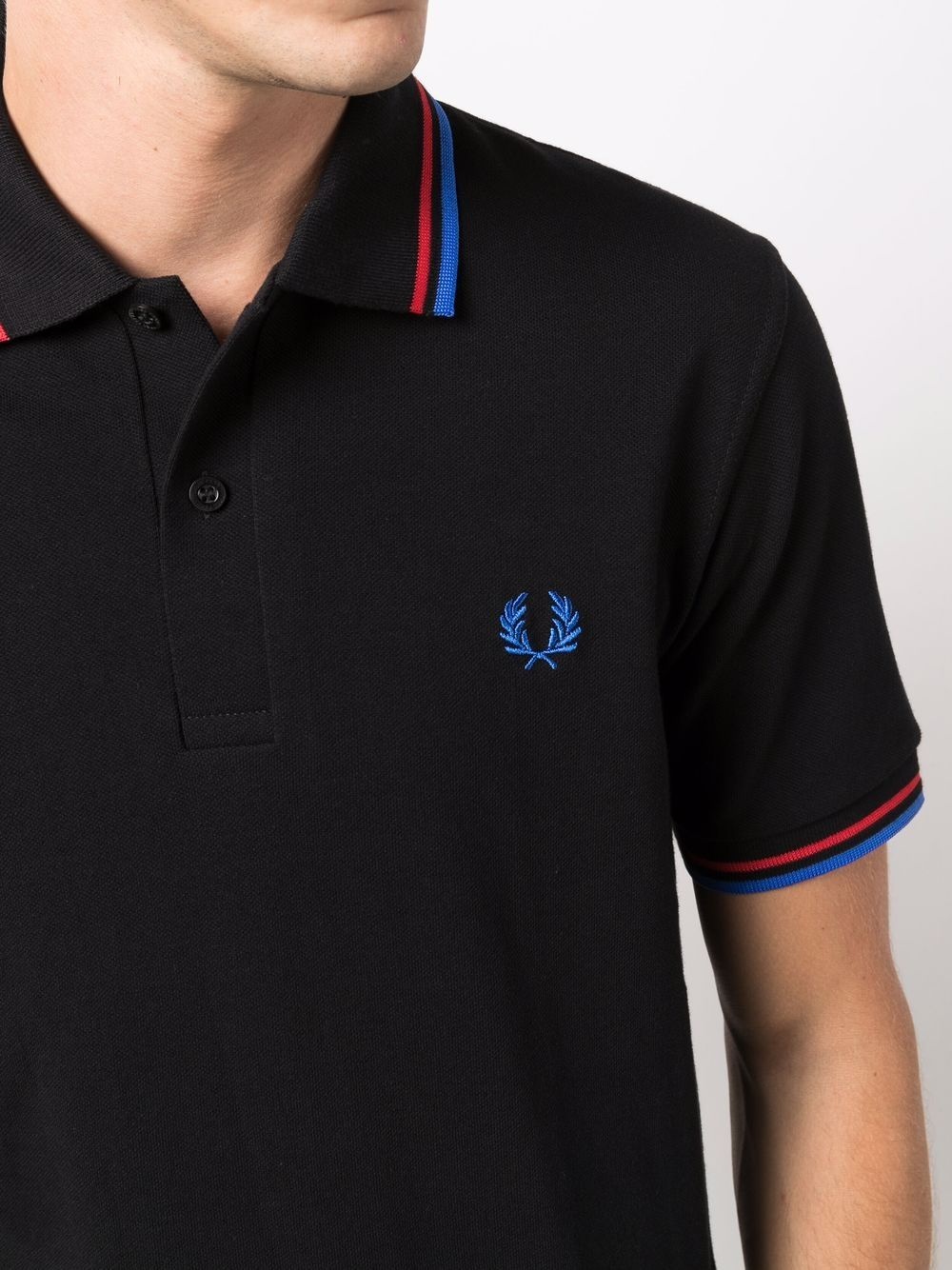 embroidered logo polo shirt - 5