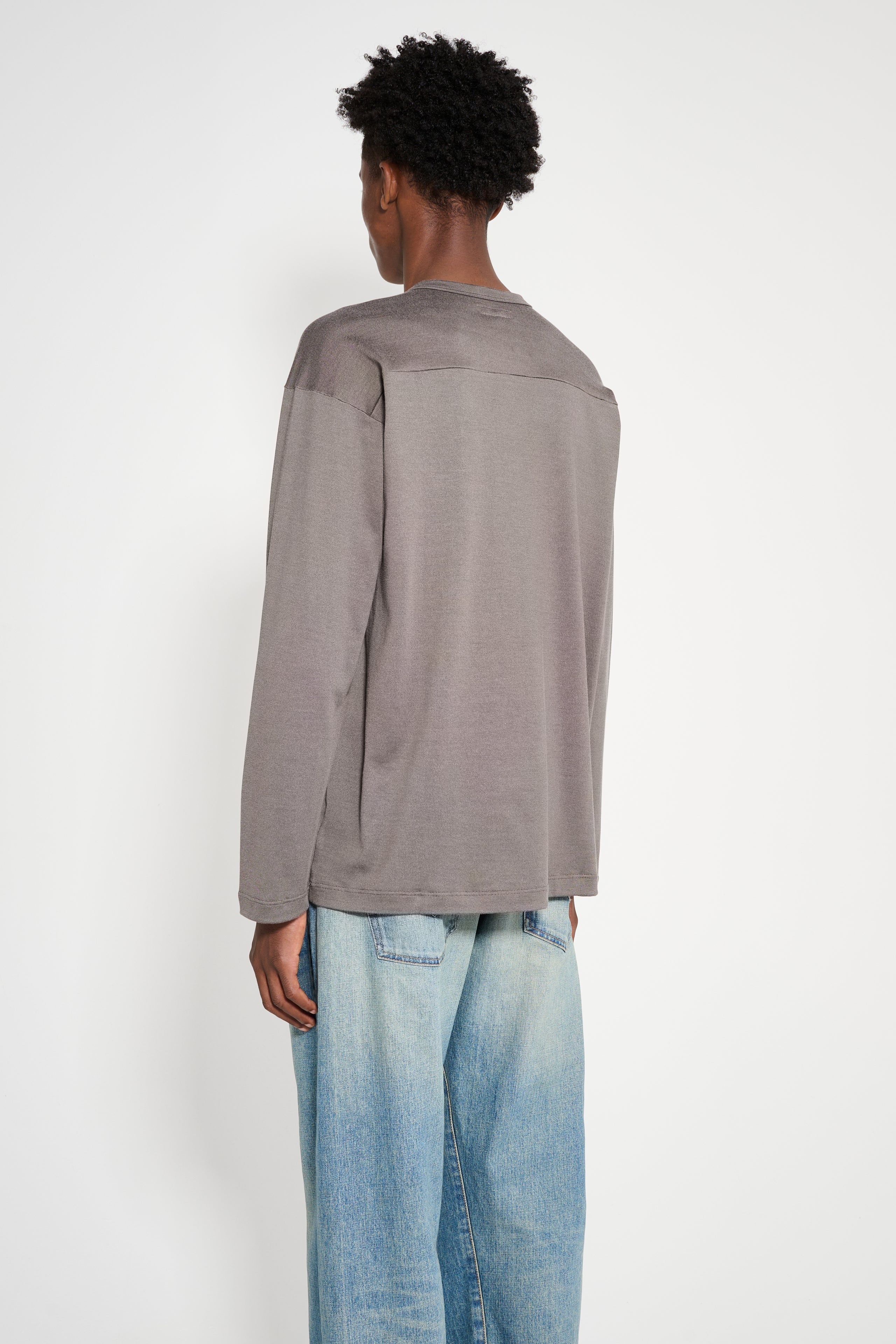 LADY WHITE CO. LS FOOTBALL T-SHIRT GREY OLIVE - 3