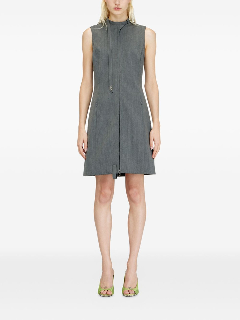 Diesel D-Ruvan sleeveless zip mini dress outlook