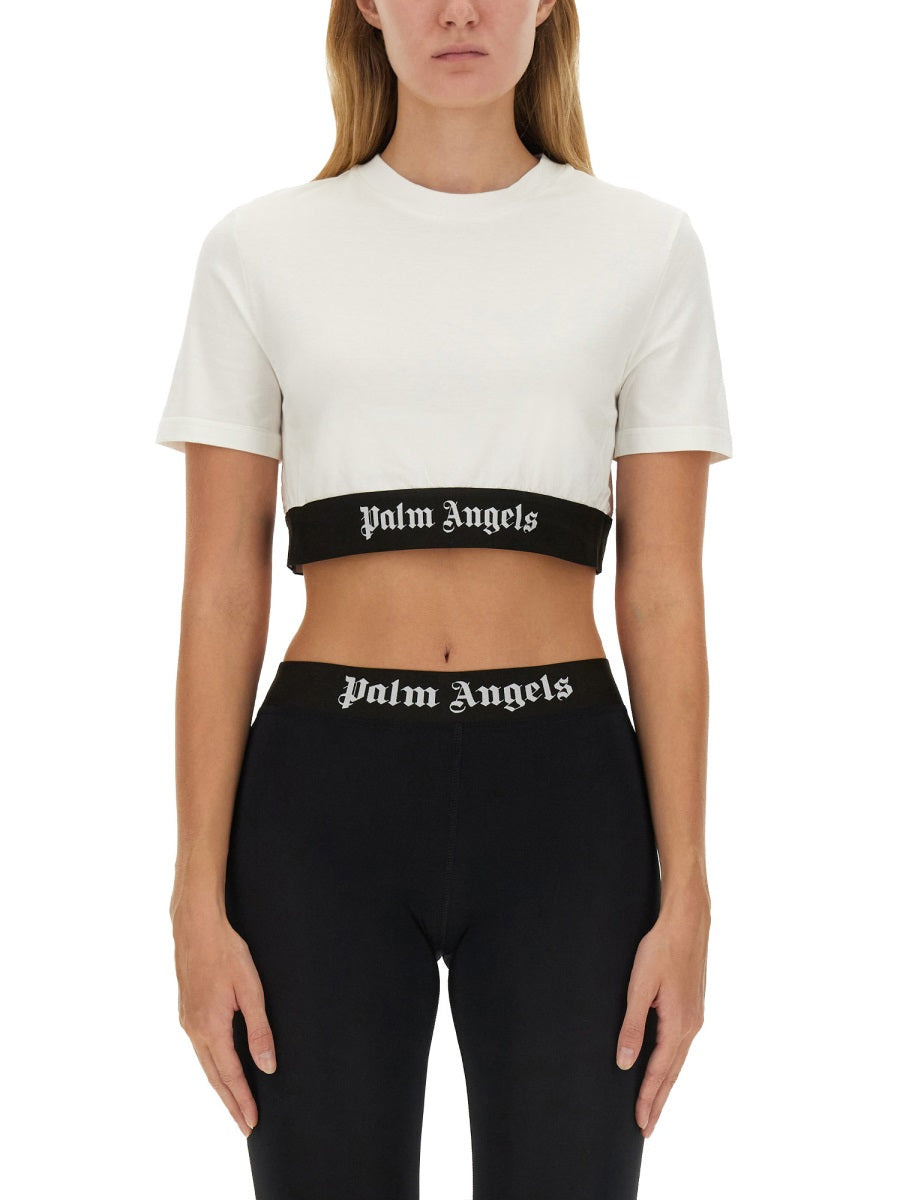 Palm Angels Women T-Shirt With Logo - 1