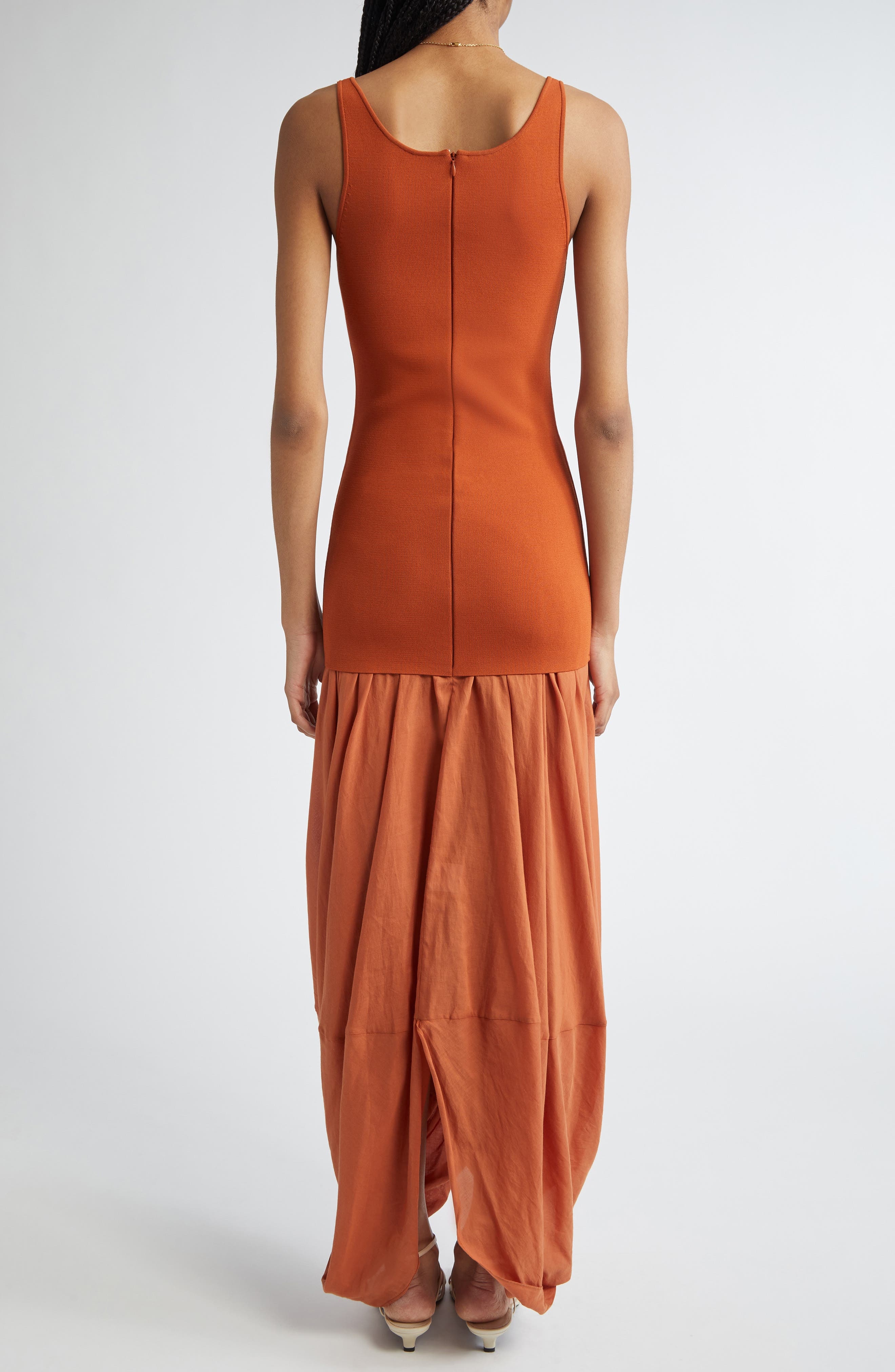 TOTEME Cocoon Tank Dress in Terracotta at Nordstrom - 2