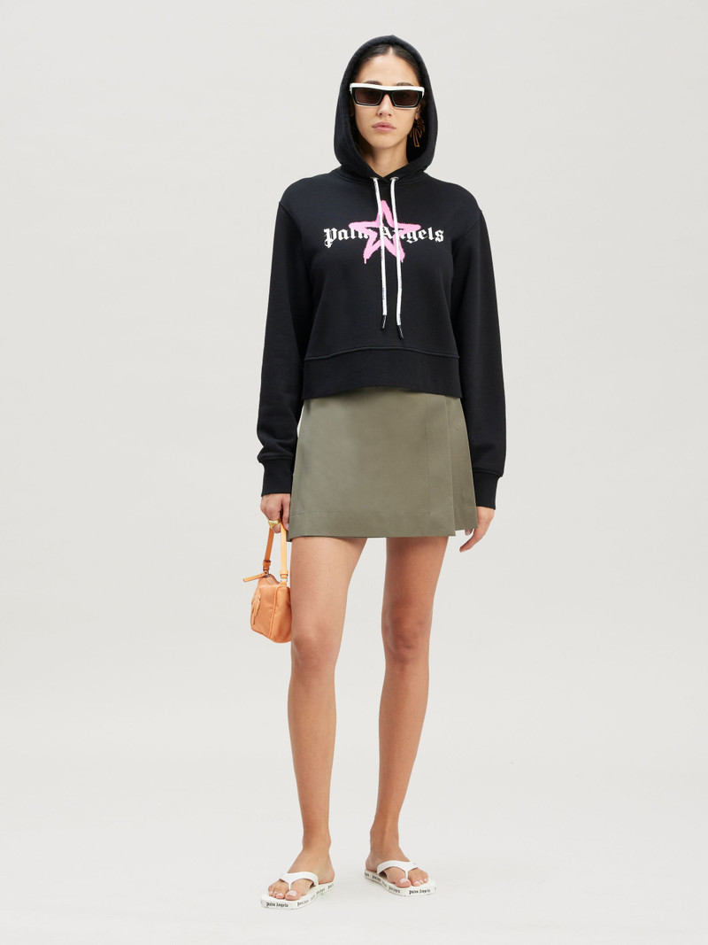 Palm Angels Star Sprayed Hoodie outlook