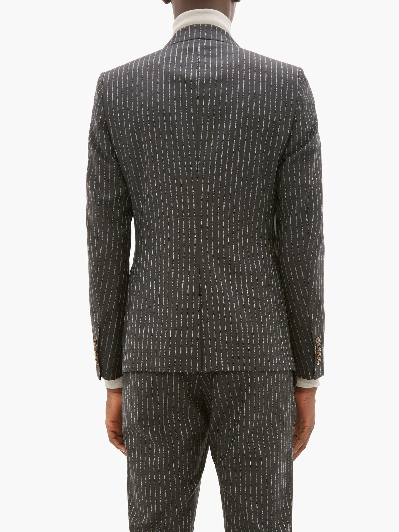 Heritage logo-print wool suit - 5