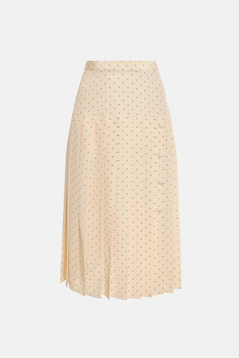 POLKA DOT PLEATED SKIRT 1