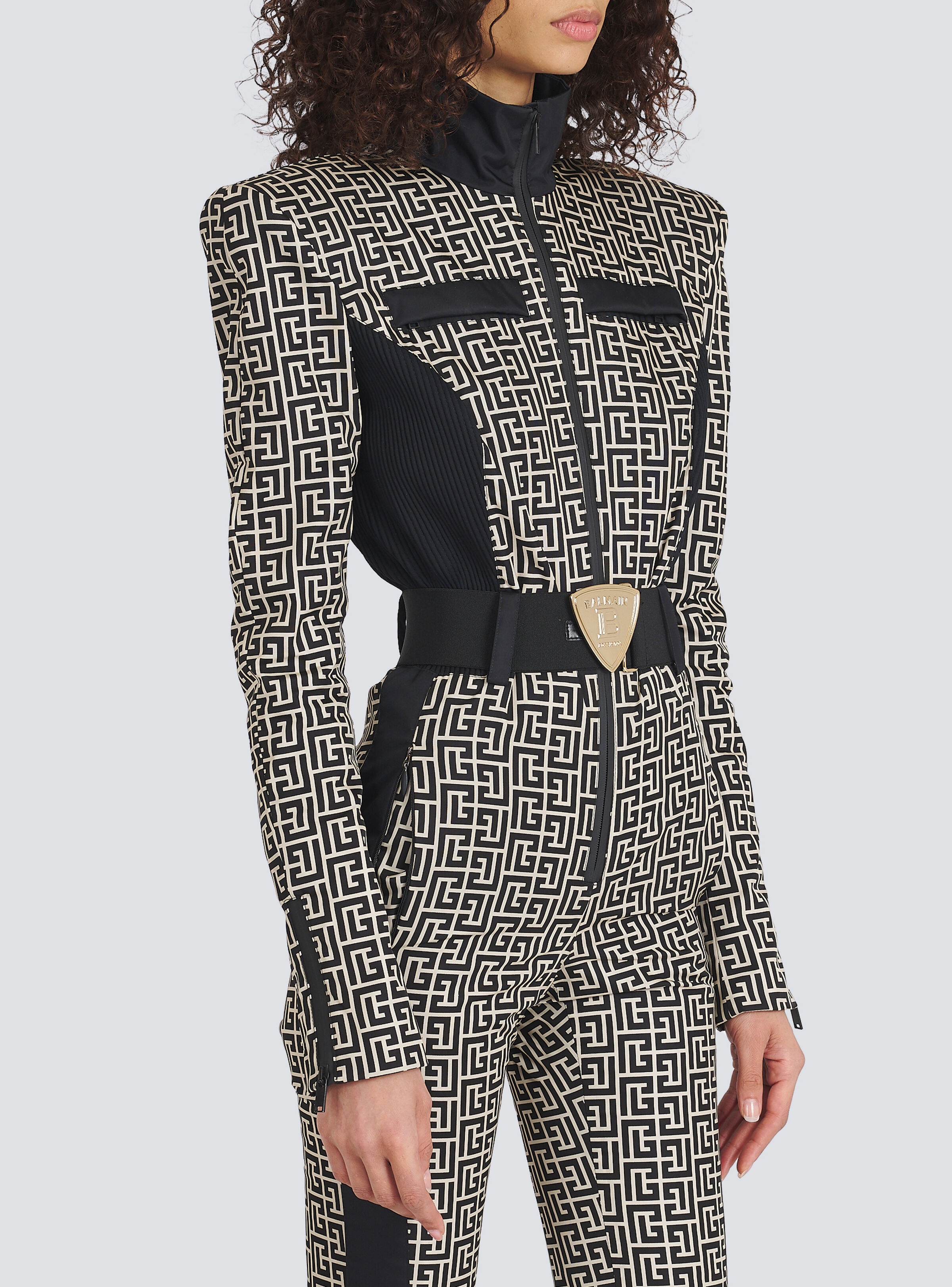 Balmain x Rossignol - Balmain monogram ski jumpsuit - 8
