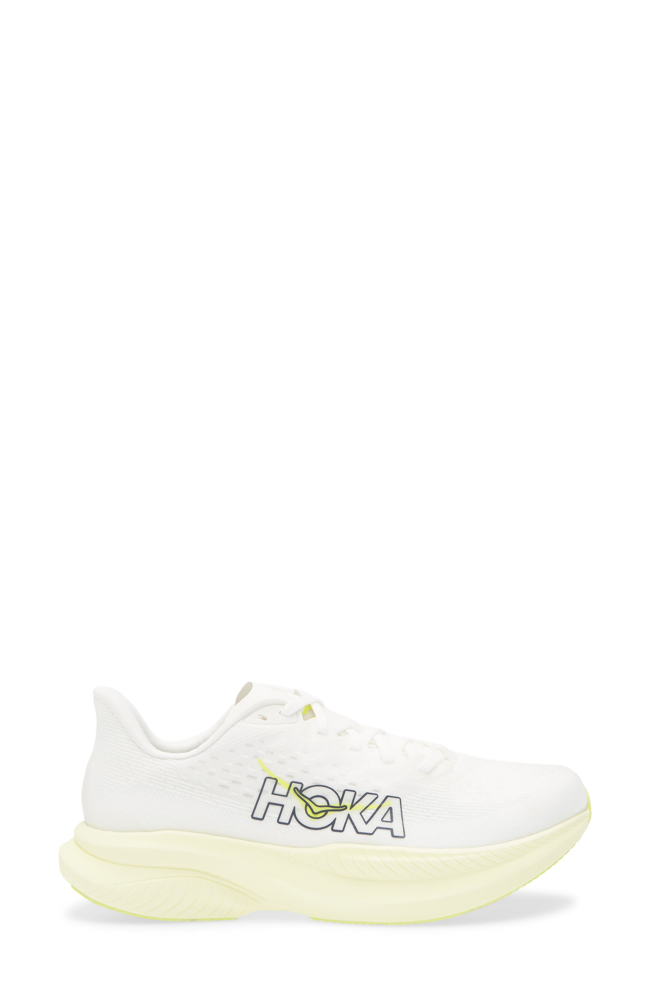 HOKA Mach 6 Running Shoe in White /Neon Hoka Citrus at Nordstrom - 3