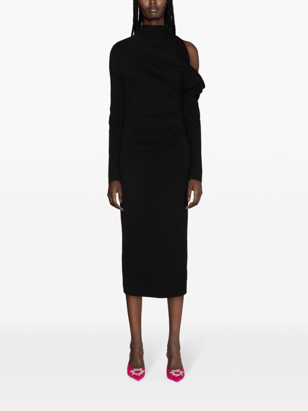 Teresa asymmetric midi dress - 2