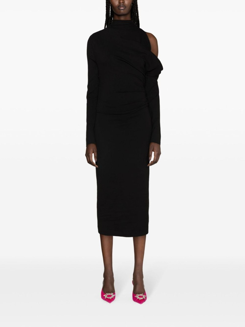 GAUGE81 Teresa asymmetric midi dress outlook