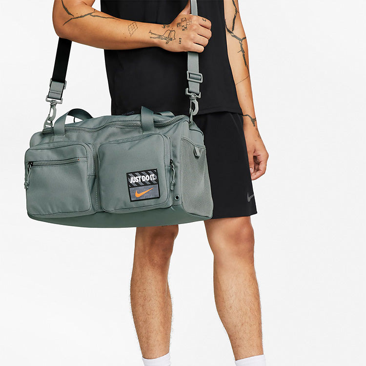 Nike Athletic Zipper  Fabric Gym Bag Travel Bag  Handbag Unisex Smoke Gray DQ5199-084 - 5