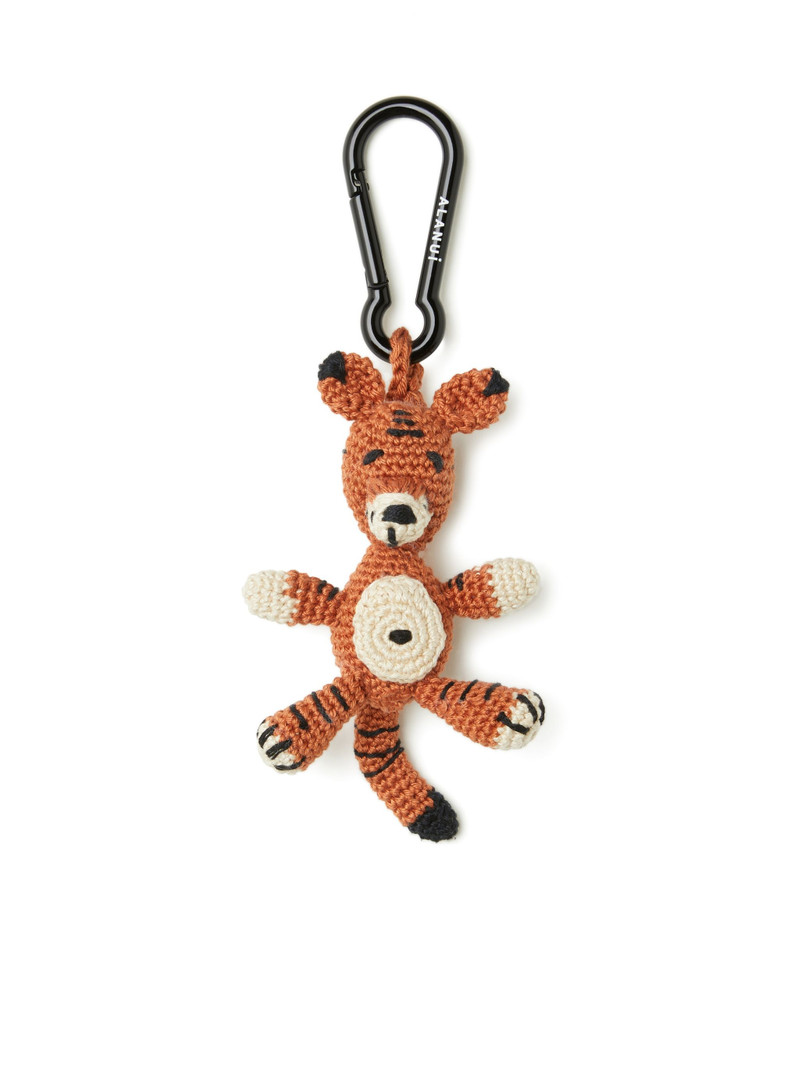 Handmade Tiger Crochet Key Holder 1