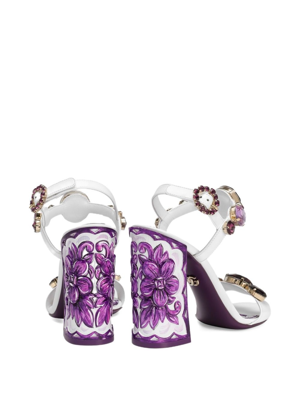 rhinestone-embellished sandals - 4