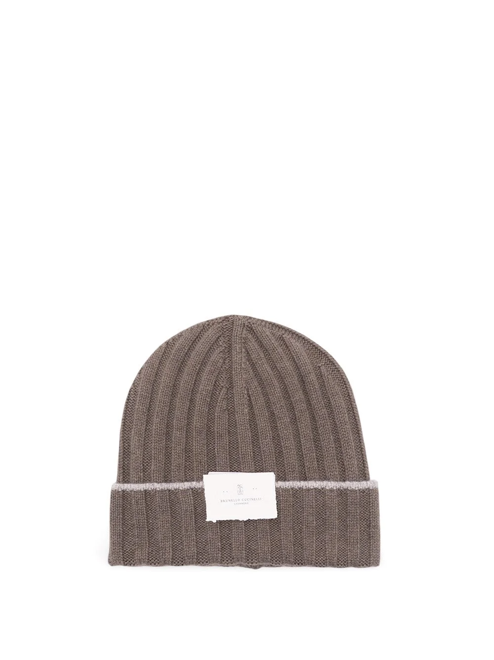 Brunello Cucinelli Men Cashmere Rib Knit Beanie - 1