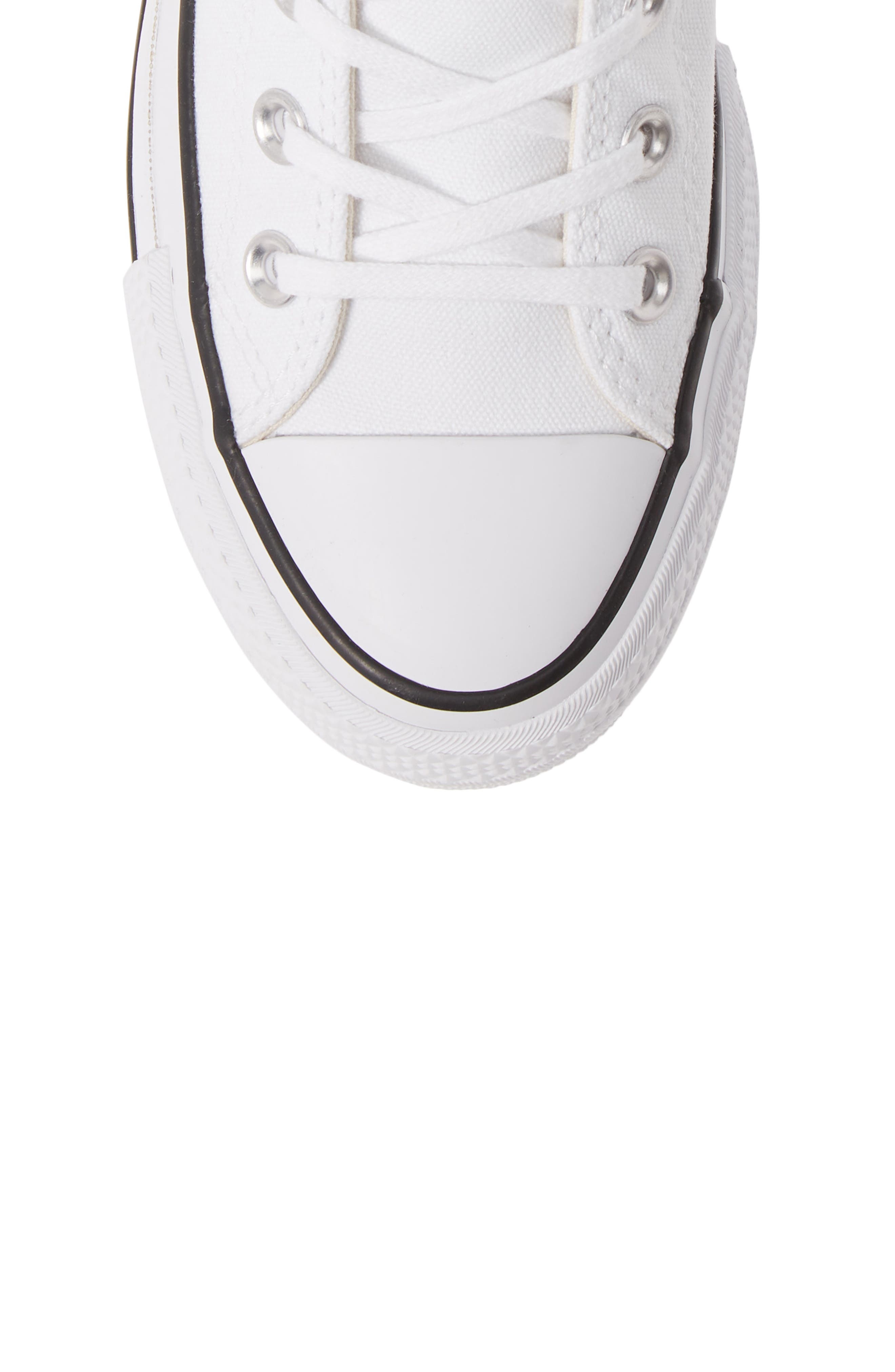 Converse Chuck Taylor® All Star® Lift High Top Platform Sneaker in White/Black/White at Nordstrom - 5