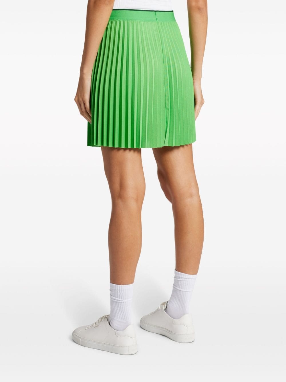 logo-appliquÃ© pleated mini tennis skirt - 4