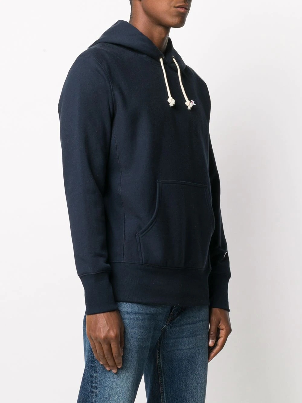 logo drawstring hoodie - 3