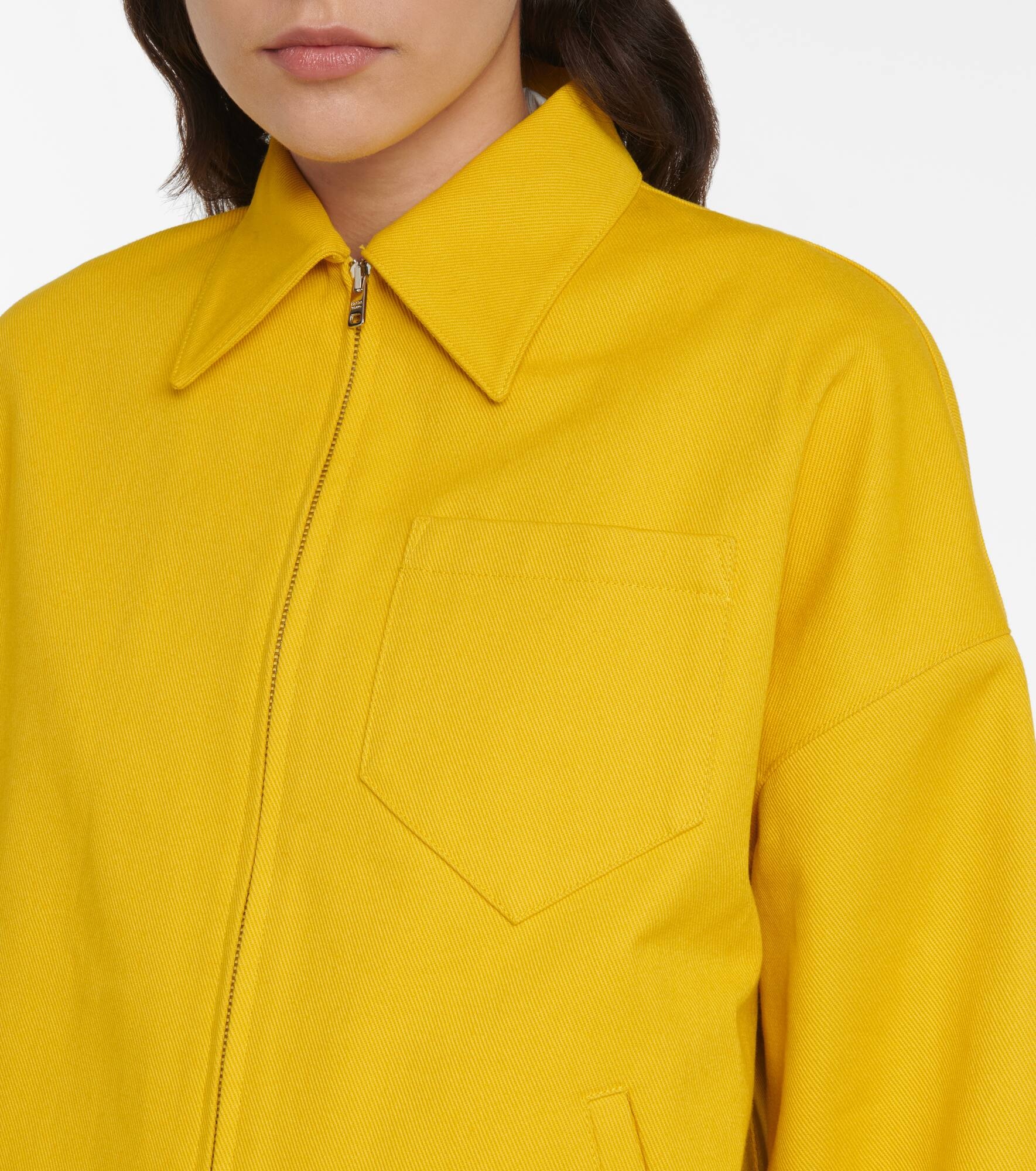 Oversized cotton twill jacket - 4