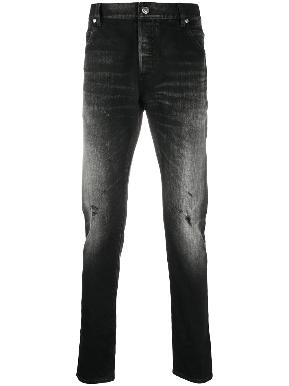 distressed skinny jeans - 1