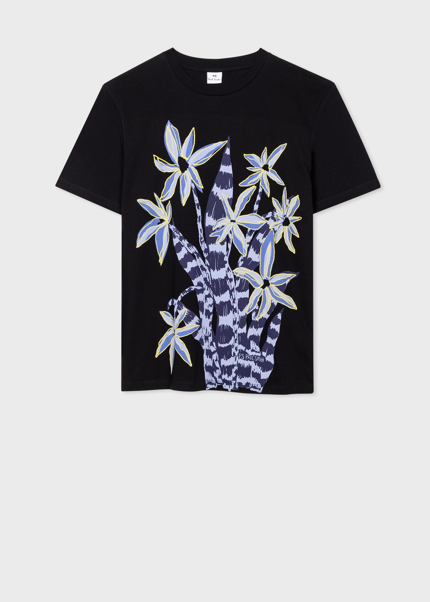 'Crayon Floral' Print T-Shirt - 1