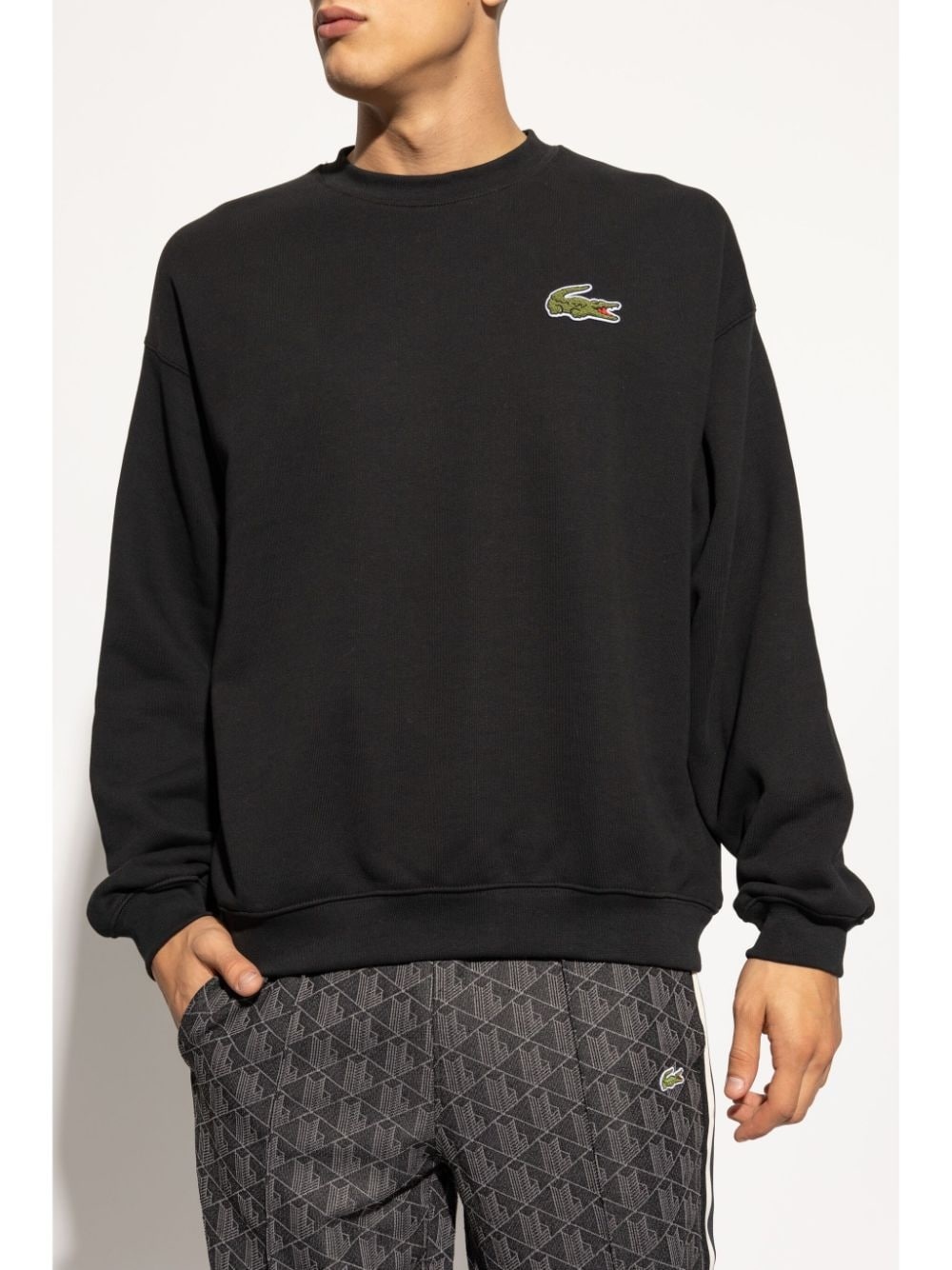 badge fleece sweatshirt - 5