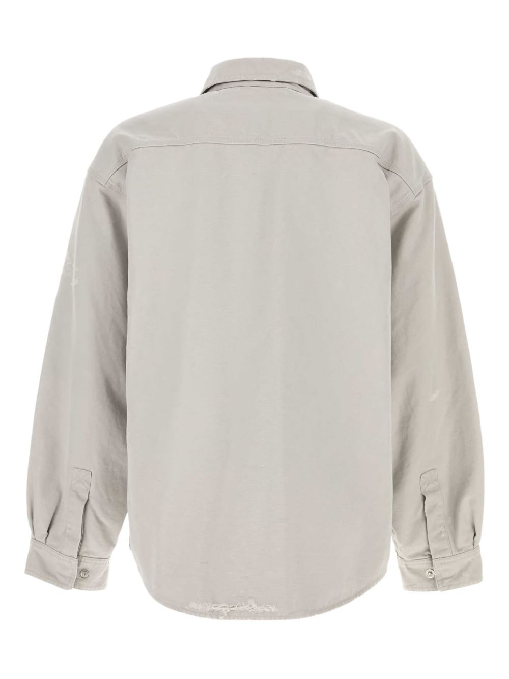 distressed-pockets shirt - 2
