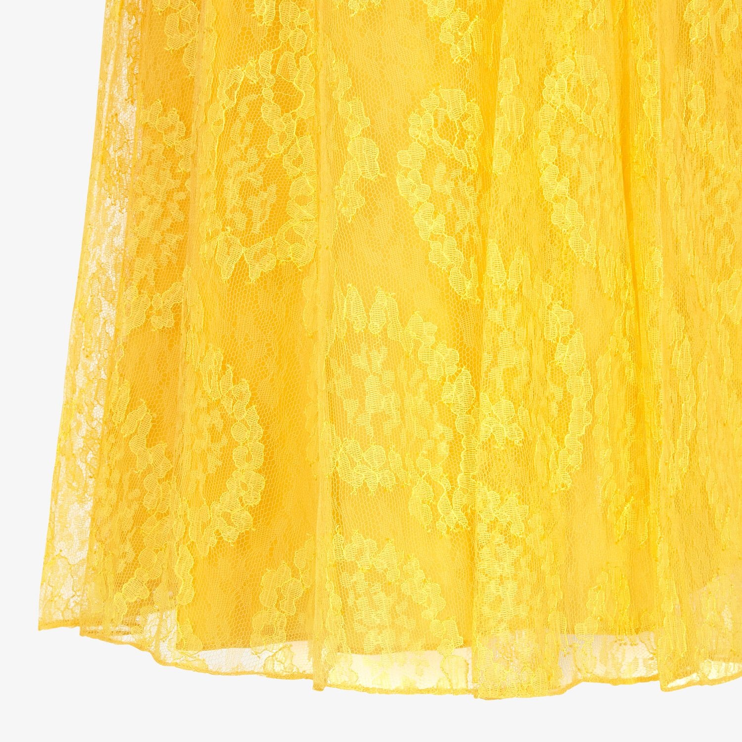 Yellow lace skirt - 3