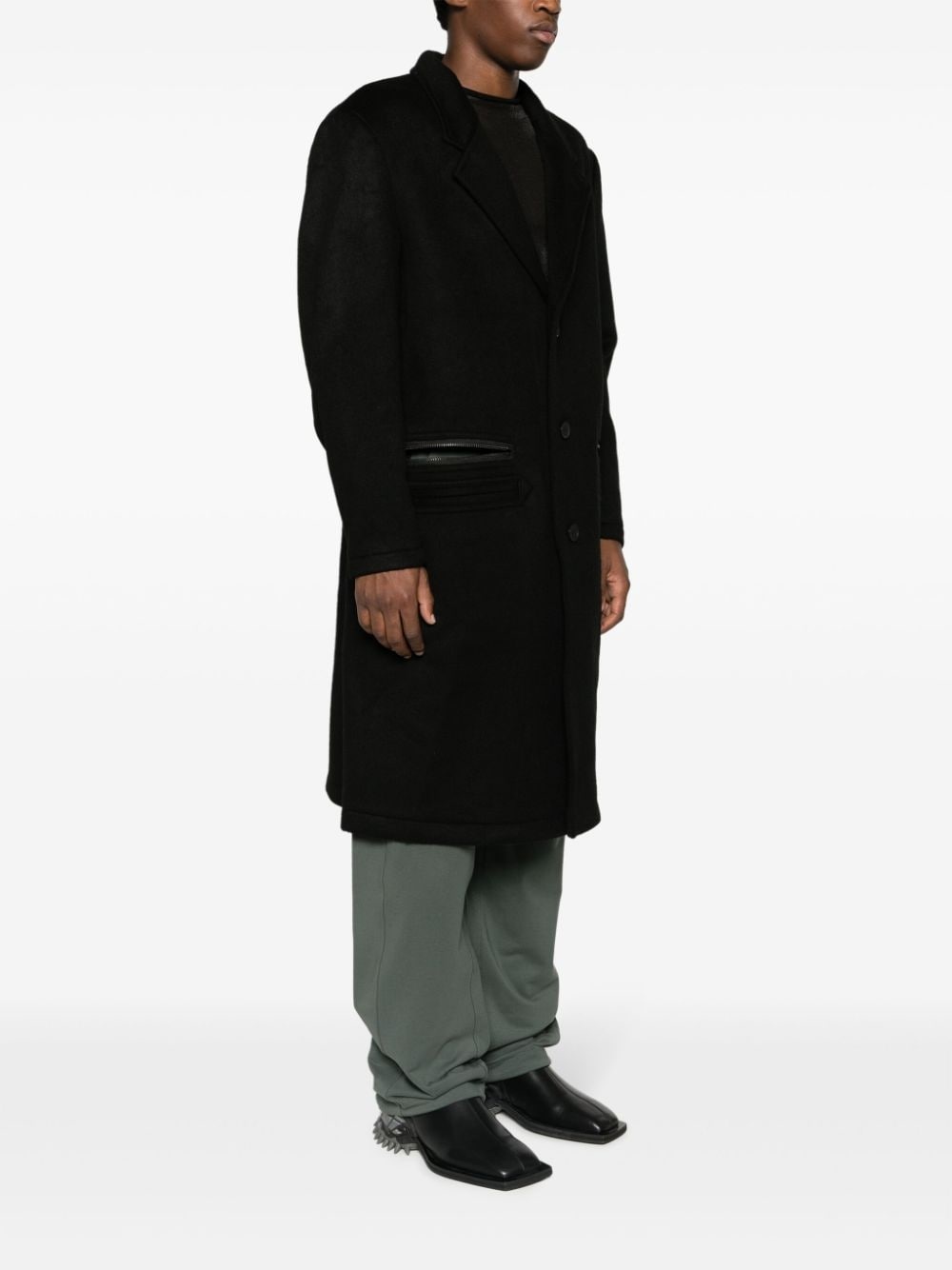 x Adidas tailored single-breasted coat - 3
