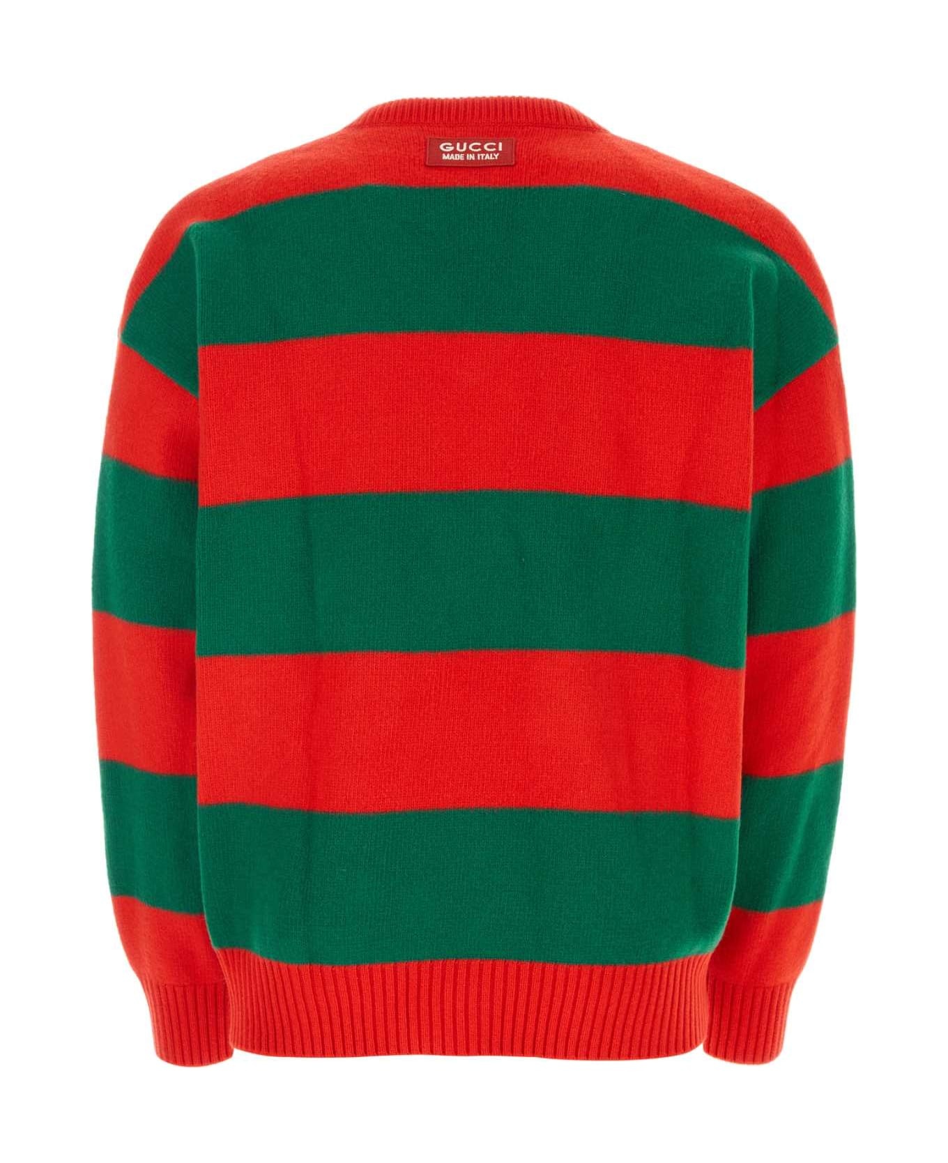 Embroidered Stretch Wool Blend Sweater - 2