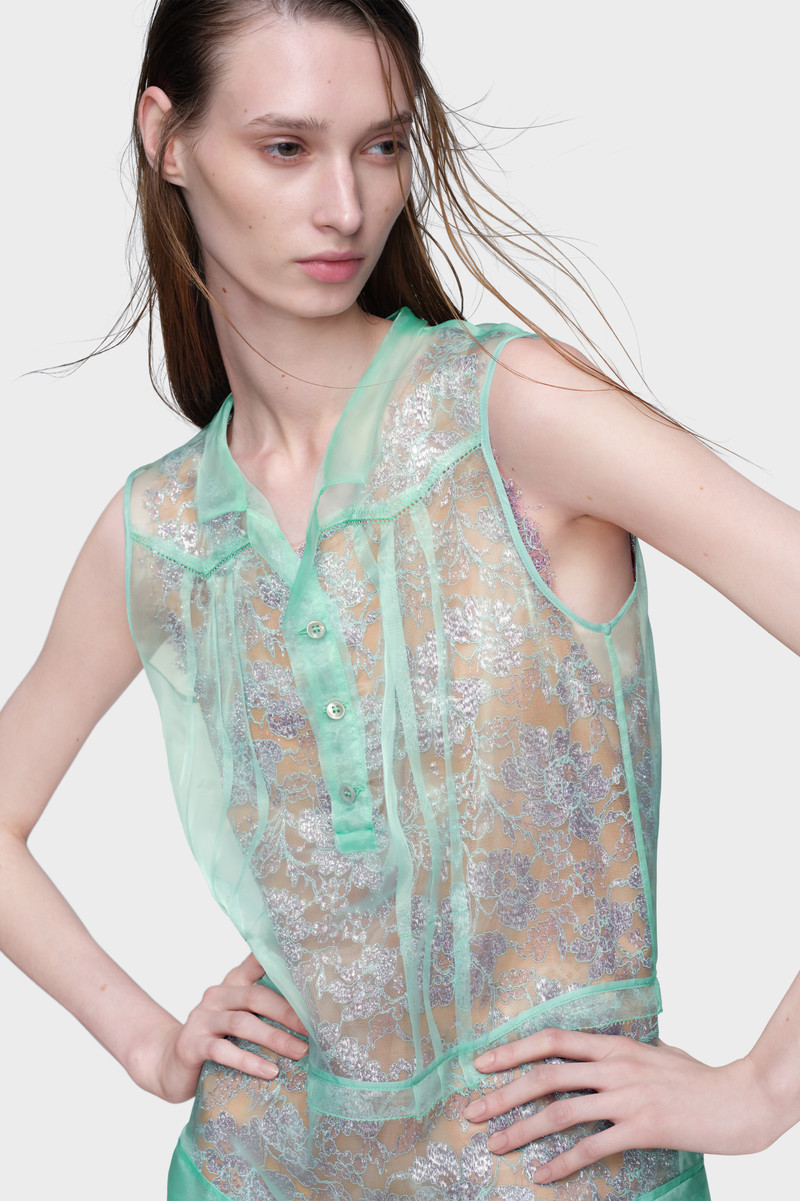 Sheer tea dress 5