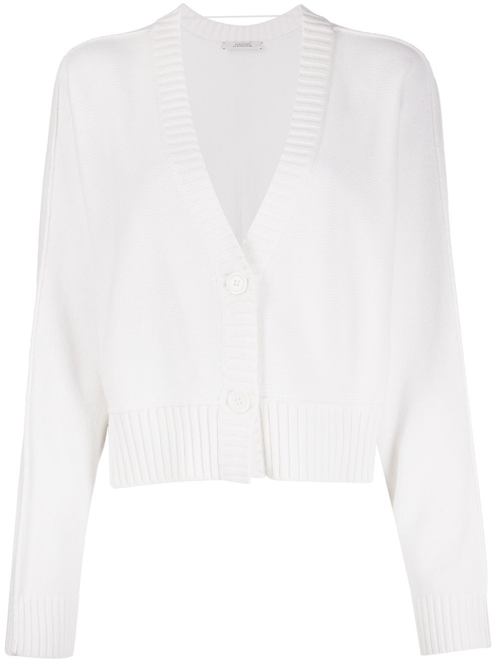 V-neck open-side cardigan - 1