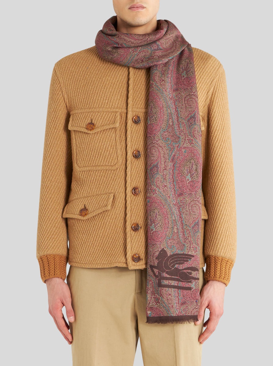 SCARF WITH ALL-OVER PAISLEY DESIGNS - 2