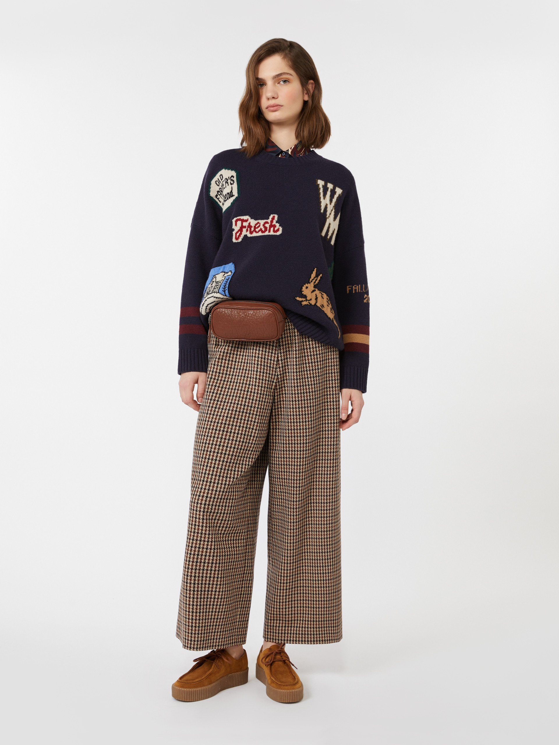 PAVIDI Wool knit oversized jumper - 2