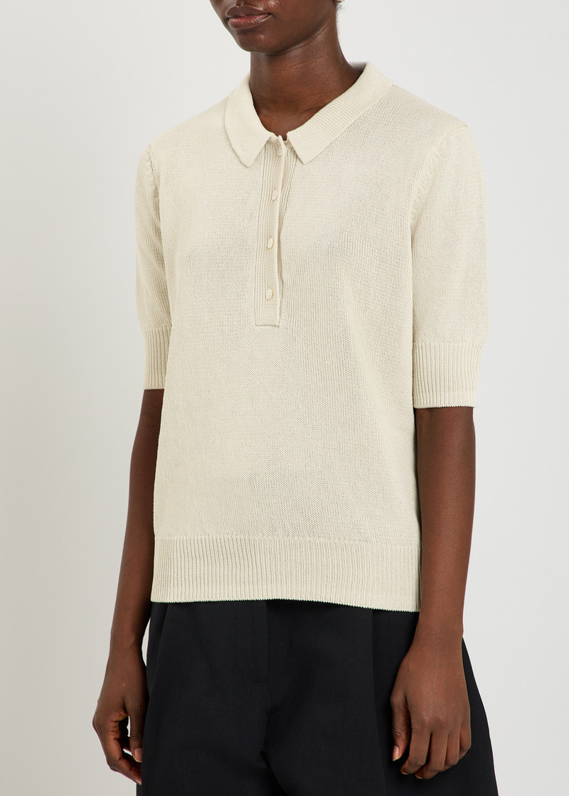 Studio Nicholson Studio Nicholson Fine-knit Polo top outlook