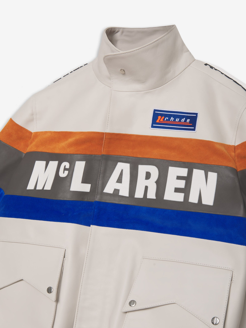 Rhude LEATHER RHACING JACKET outlook