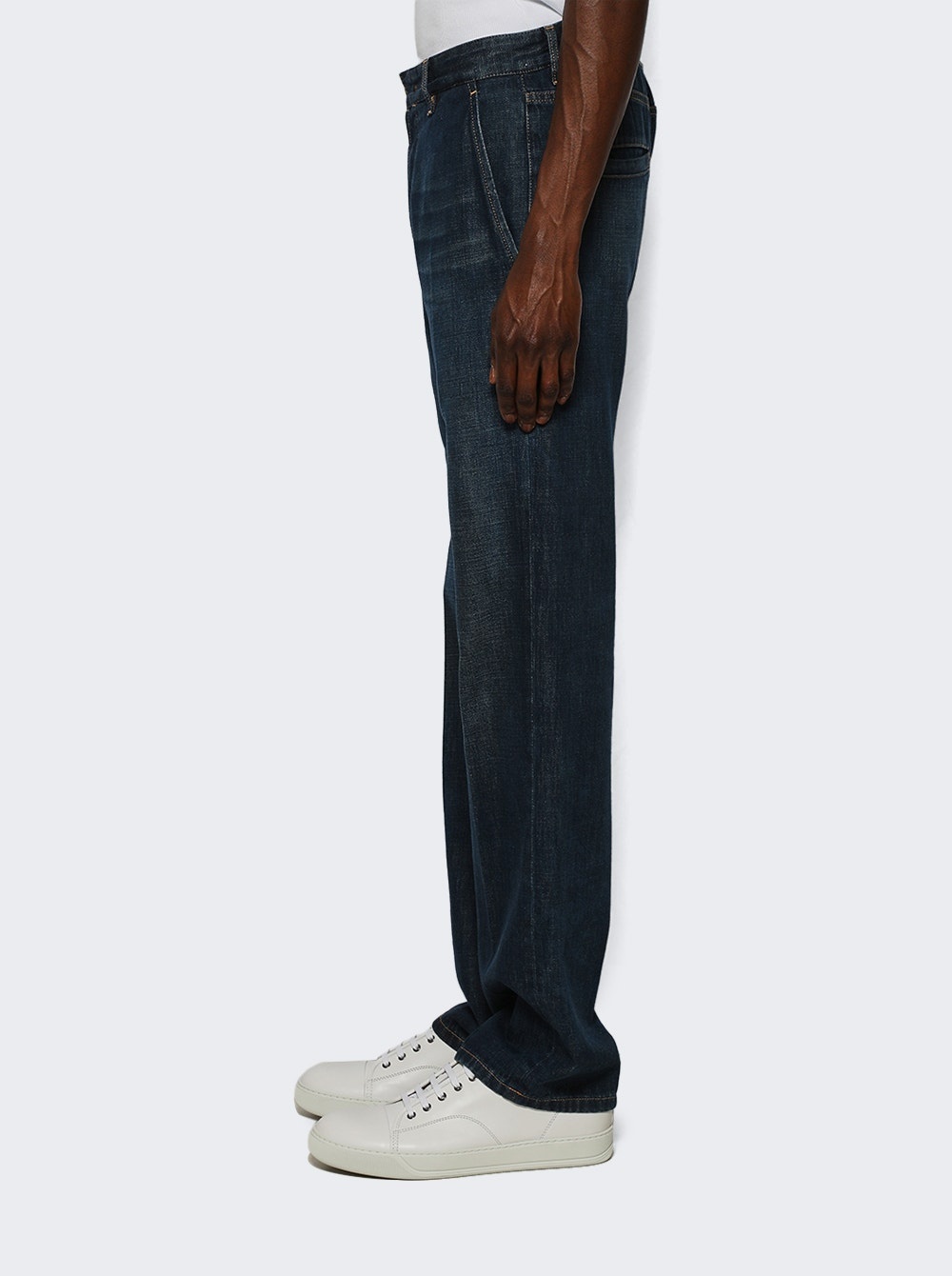 Straight Leg Trousers Light Blue - 3