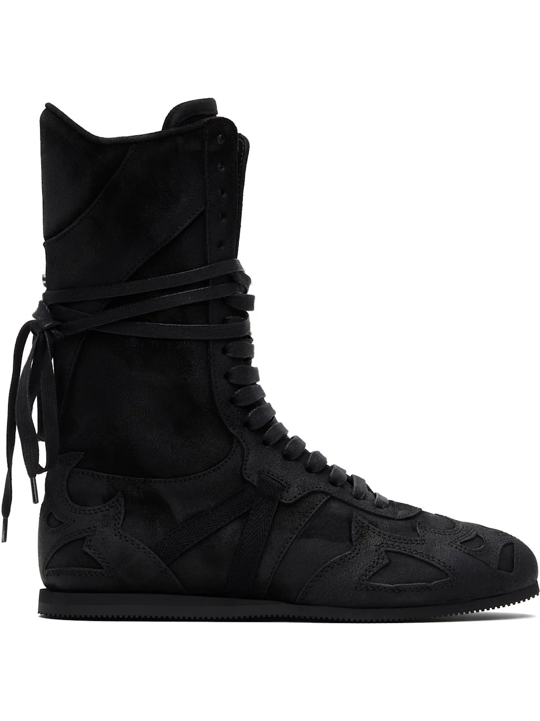 Black Palne High-Top Boxing Sneakers - 1