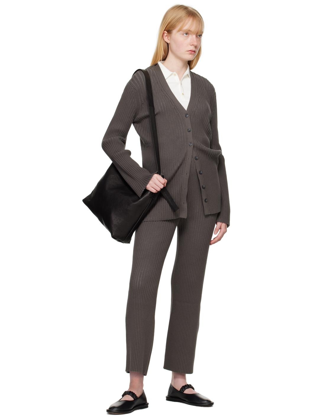 Gray Column Cardigan - 4