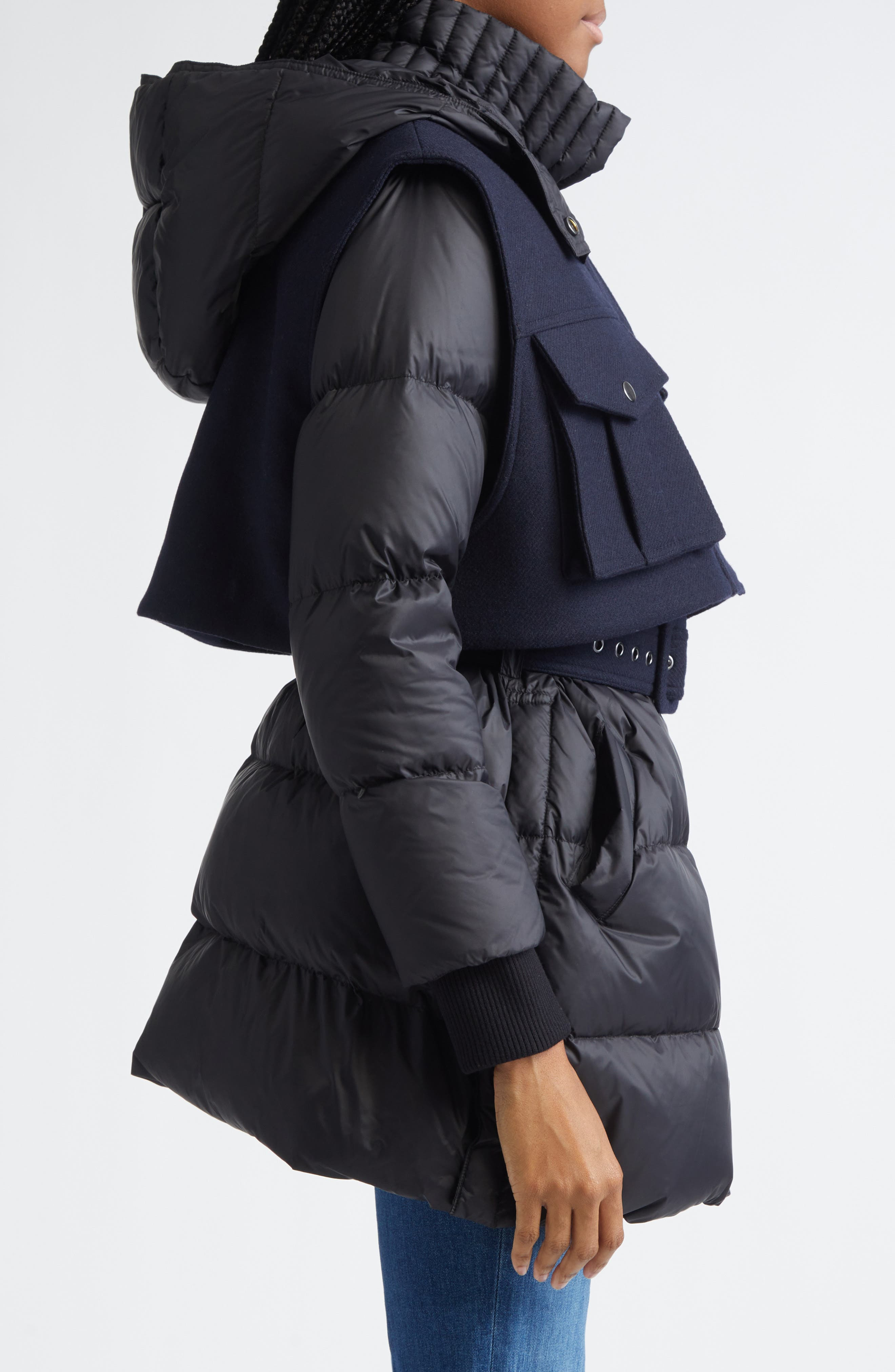 Veronica Beard Jarvis Down Puffer Jacket in Black at Nordstrom - 5