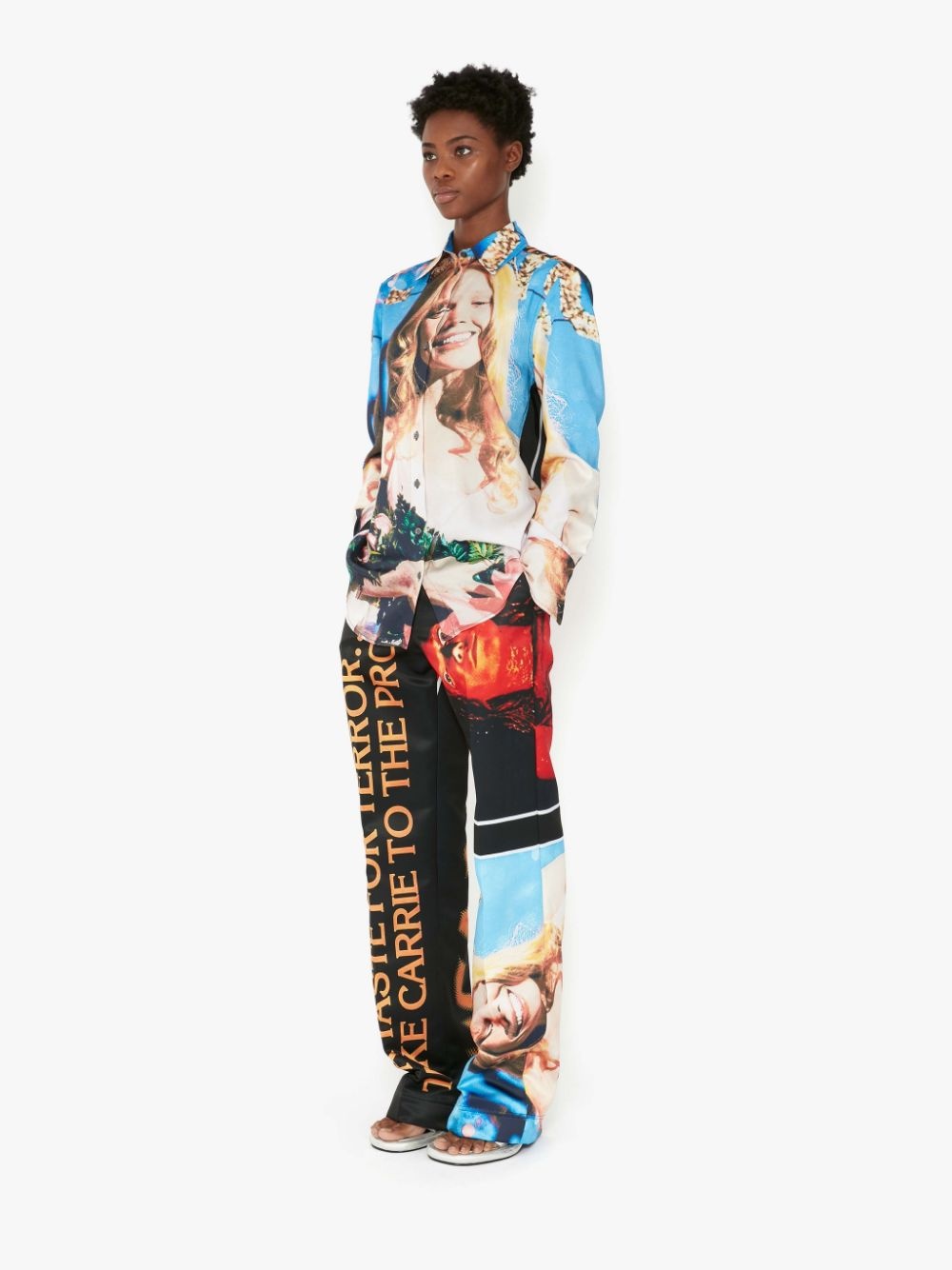 CARRIE - PATCHWORK PRINT TAILORED TROUSERS - 3