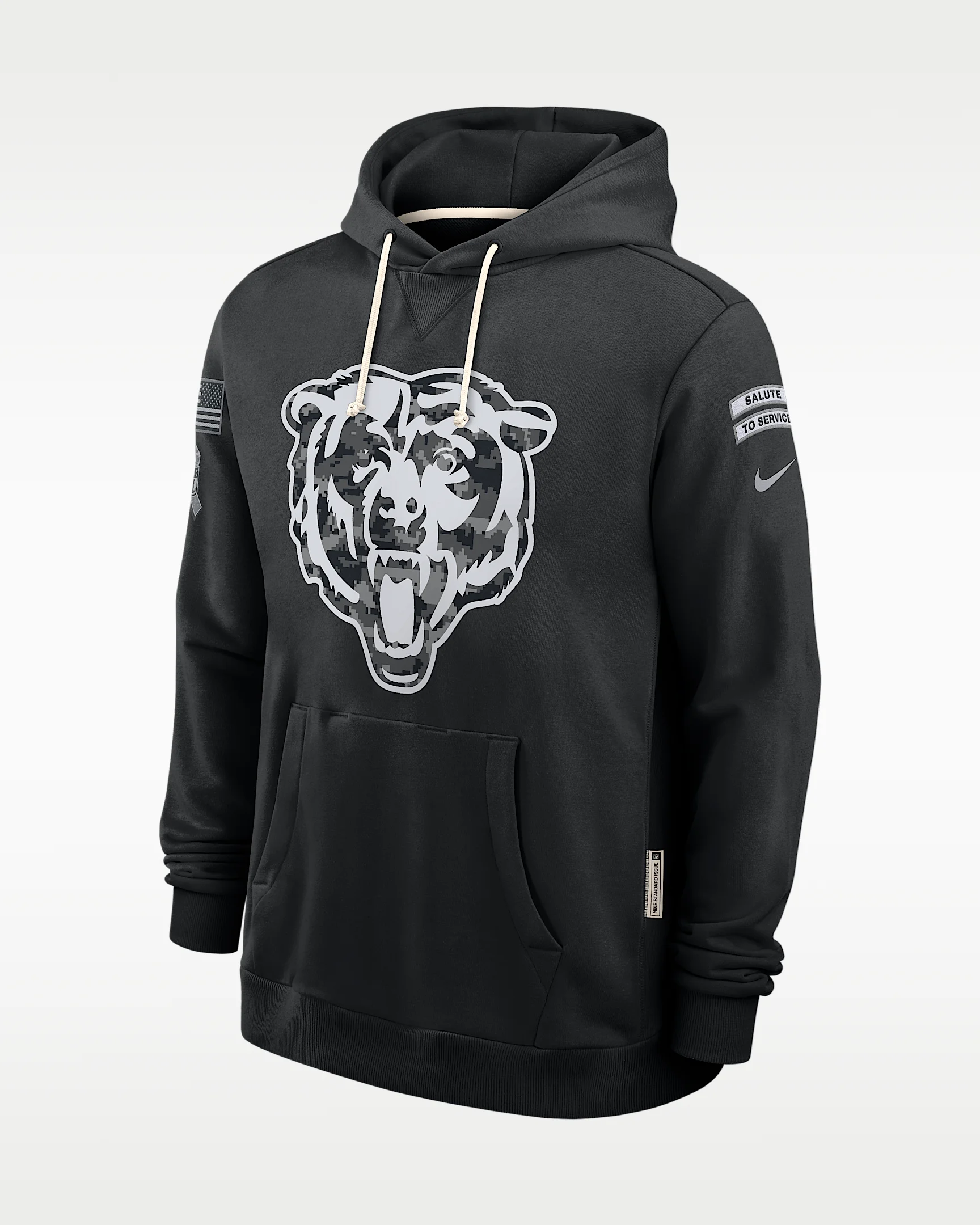 Chicago Bears Salute to Service Sideline Men's Nike Dri-FIT NFL Pullover Hoodie - 1