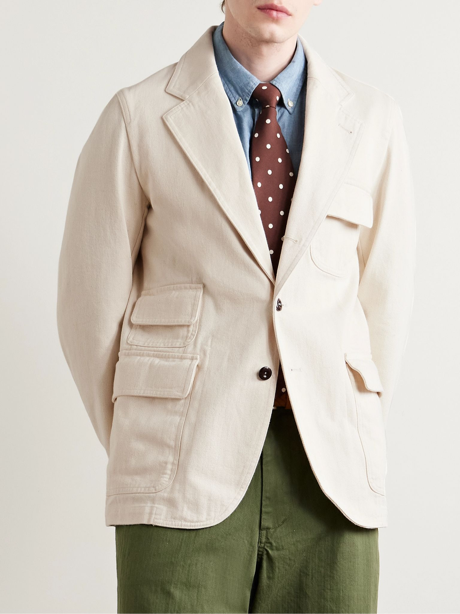 Mk. IV Games Denim Blazer Ecru - 3