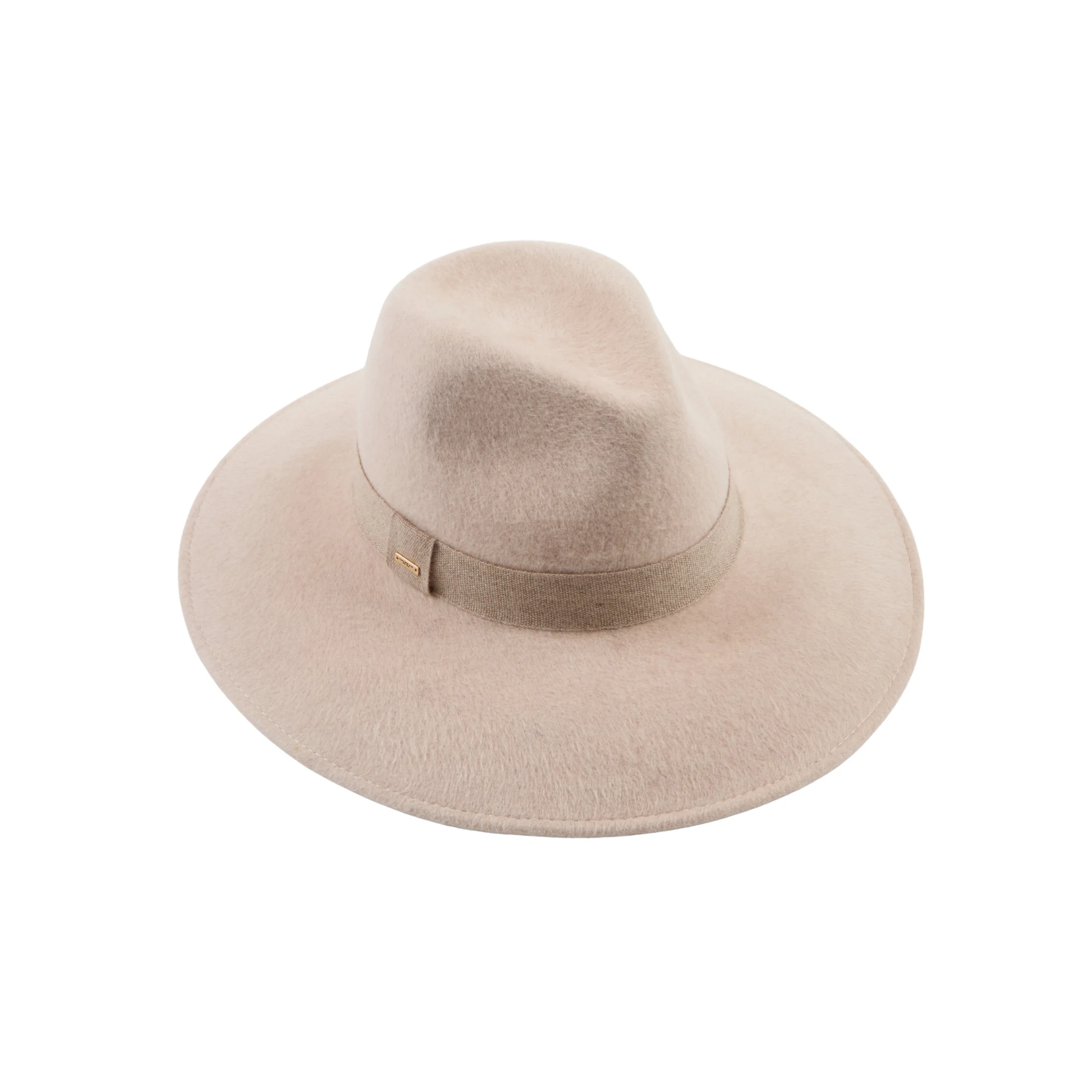Emmanuelle in Bone Mélange Brushed Wool Felt - 1