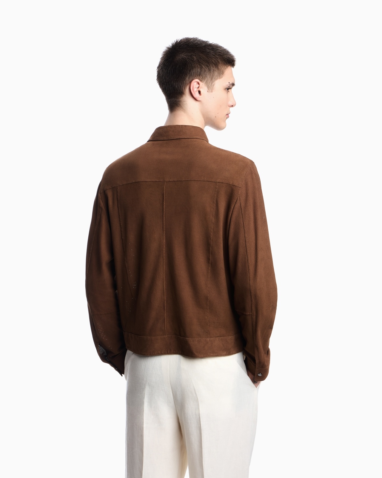 ICON GOAT SUEDE JACKET WITH MICRO PERFORATIONS - 3