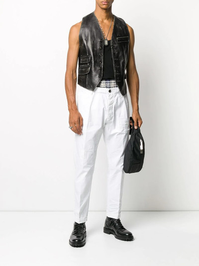 DSQUARED2 leather waistcoat outlook