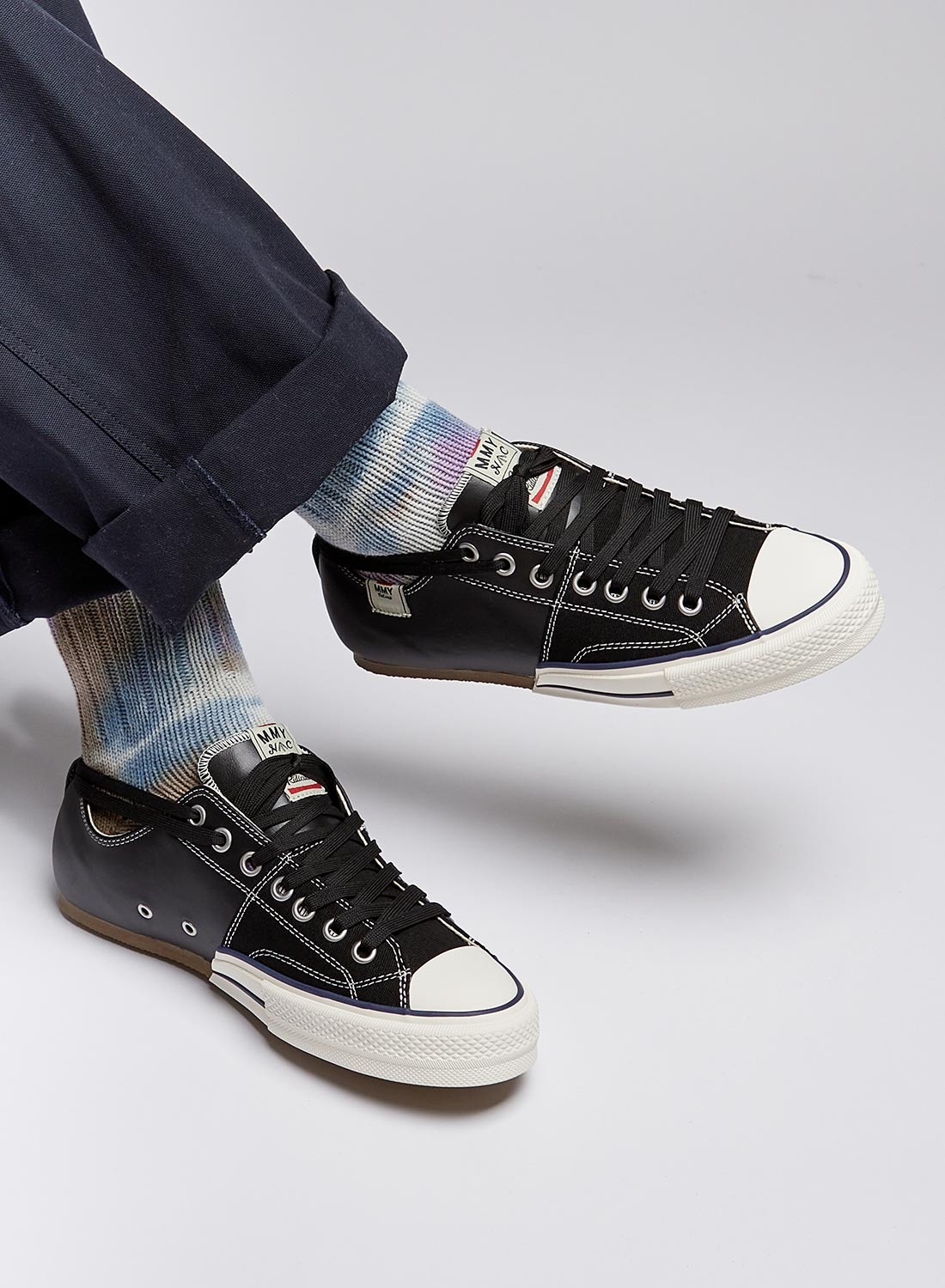 NC x Mihara Yasuhiro Leather Bowling Shoe in Black - 2